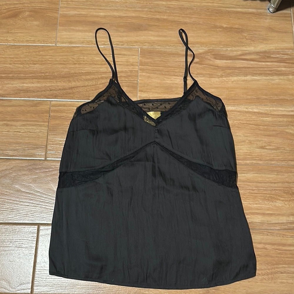 Satin polka dot Lace Cami
